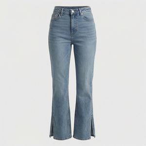 Nouveauté Pantalon en jean pour femmes Casual Lavé Vente en gros Coupe ajustée Prix Exportation orientée Qualité Pantalon de mode personnalisé - Product Image 1