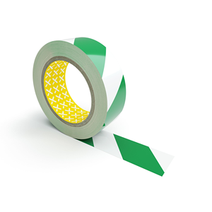 Vector Nastro di Marcatura per Pavimenti, autoadesivo, 75mm, Verde-bianco - LGV75-GW - Product Image 1