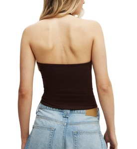 Débardeur femme de haute qualité, col rond, sans manches, en polyester et coton, design et logo personnalisés, léger. - Product Image 6