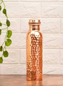 Bouteille d'eau en cuivre pur à forte demande, couvercle pour boire directement, pour l'ébullition, pour cadeaux d'affaires, bouteille d'eau avec verre et plateau - Product Image 6