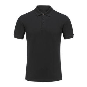 Conception personnalisée OEM, chemise polo à manches courtes pour homme en coton 100 %, couleur unie, chemise polo à manches courtes pour homme, coupe régulière, été - Product Image 1