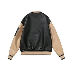 Chaqueta universitaria de mujer personalizada con bordado Ropa de calle cómoda Ajuste Premium Diseño elegante Lavable sostenible - Product Image 3