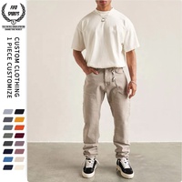 T-shirt surdimensionné pour homme de haute qualité, personnalisé OEM, 100% coton, logo du club, manches courtes, respirant, écologique, poids du tissu 240g