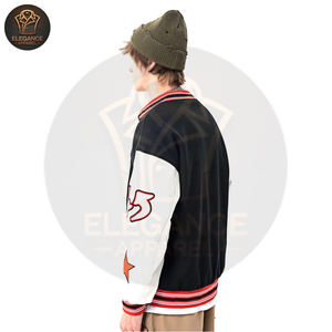Léger Écologique Meilleur Fournisseur Nouveau Design Broderie Et Patch Fermeture À Pression Plusieurs Poches Collège Baseball Vestes - Product Image 2