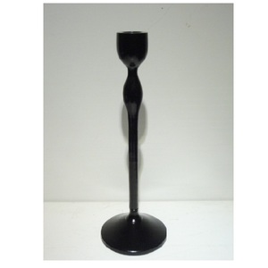 New Look Black Shining Polished Aluminium Taper <b>Candle</b> Holders <b>Large</b> for Home Restaurant Hotel <b>Candle</b> Light Dinner Decorative - Product Image 1