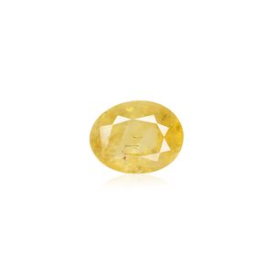 Zafiro Amarillo Natural - 8.94 Quilates, Corte Ovalado Facetado con Variedad de Color Peridoto, Formas de Piedras Preciosas que Incluyen Marquesa y Alejandrita - Product Image 1