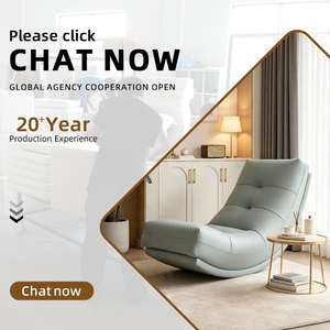 Sillón Reclinable Curvo de Cuero Kino Cat Claw, Ergonómico, Estilo Nórdico, para Dormitorio, Sala de Estar, Estudio, Balcón, Cómodo Sillón Mecedor de Madera - Product Image 6