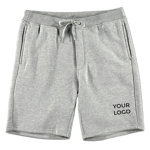 กางเกงขาสั้นแนวสตรีทผ้าฟลีซผ้าฝ้ายพิมพ์ลายพัฟสีฟ้าซีดแบบลำลองสำหรับผู้ชายพร้อมสายรัดเอวยางยืด - Product Image 4