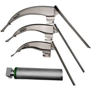 Ensemble de laryngoscopes McCoy à pointe flexible, réutilisables, en acier inoxydable, manche moyen, certifiés CE ISO, fournisseur OEM ODM en gros - Product Image 2