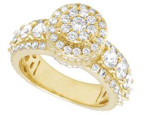 Totalmente helado estilo Hip Hop corte redondo VVS claridad Moissanite diamante en S925 anillo de plata esterlina para hombres y mujeres - Product Image 3