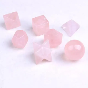 ขายส่งชุดเรขาคณิตแจสเปอร์แดงธรรมชาติคุณภาพสูง | ชุดเรขาคณิต 7 ชิ้นสําหรับการรักษาและการใช้เรกิจากอินเดีย - Product Image 3