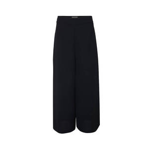 Black <b>Plus</b> <b>Size</b> Pencil Wrap <b>Skirt</b>-Breathable Spandex with <b>Sequined</b> Embroidery - Product Image 1