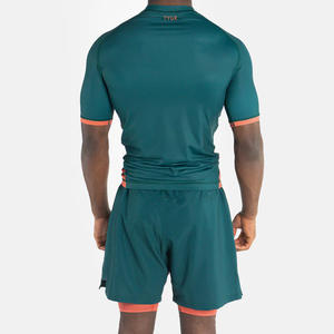 Rashguard pour hommes à forte demande, personnalisez votre propre logo, rashguard à manches courtes sublimé, rashguard MMA, rashguard BJJ avec étiquette blanche - Product Image 5