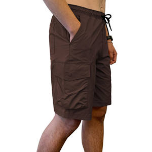 Vente en gros de shorts cargo personnalisés pour hommes avec ceinture élastique vêtements de rue pantalons de quart d'entraînement confortables et décontractés shorts d'été de gymnastique - Product Image 4