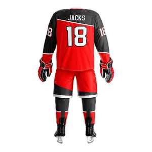 Quick dry lightweight ice hockey uniform with custom sublimation printing for youth and adult hockey training and <b>game</b> wear - Product Image 5