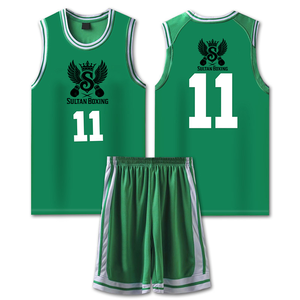 Jeux de basket-ball personnalisés ensembles de maillots de basket-ball pour hommes uniformes vêtements de sport respirants maillot de basket-ball d'entraînement des jeunes du collège - Product Image 6