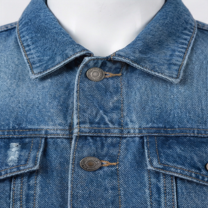 Custom Vintage Style Denim <b>Jacket</b> Hot Selling Solid <b>Black</b> Color Slim Fit Front Pockets Breathable <b>Jean</b> <b>Jacket</b> <b>Men's</b> Style - Product Image 4