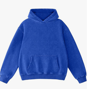 Sudadera con Capucha Azul Extra Grande para Mujer, Sudadera Deportiva de Manga Larga, Informal, para Otoño e Invierno - Product Image 1