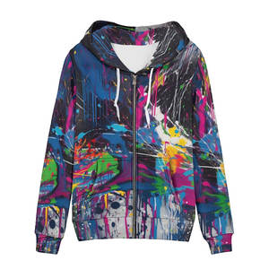 Sudadera con Capucha para Mujer, Estilo Hip Hop, Tejido de Felpa, Impresión por Sublimación de Primera Calidad, Personalizable en la Parte Delantera, Mezcla de Poliéster/Algodón - Product Image 1