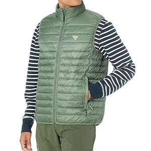 Veste matelassée d'hiver pour homme, style streetwear, couleur unie, col montant, séchage rapide, respirante, tissu nylon/polyester - Product Image 1
