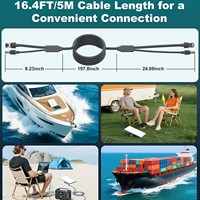 Cable Starlink Mini de 30m, 2 en 1, Cat6 RJ45 DC5521, Cable de Alimentación Impermeable para Exteriores, Cable Integrado