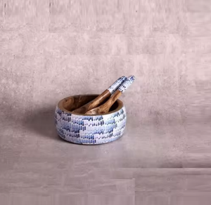 Bols de service modernes en bois émaillé, durables, luxueux et faits à la main pour chocolat, salades, collations, avec logo personnalisé et emballage économique - Product Image 1