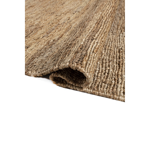 Tapis en jute et chanvre noués à la main Nomadic Threads beige et marron, tissage plat, rectangulaires, pour la maison, le couloir, couleur unie, moelleux, PKJT-159 - Product Image 2