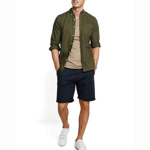 Nouveaux shorts en denim twill pour hommes, shorts cargo en coton pour hommes, shorts décontractés 100% coton, shorts cargo pour hommes - Product Image 2