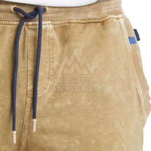 บริการ OEM ราคาสมเหตุสมผล กางเกงขาสั้นผู้ชาย สไตล์ล่าสุด ออกแบบเองได้ สตรีทแวร์ กางเกงขาสั้นย้อมสีแบบ Acid Wash - Product Image 4