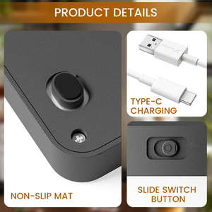 USB Type-C Rechargeable LED Digital 3000g/0.1g Coffee <b>Scale</b> Timer Household Kitchen <b>Electronic</b> <b>Scale</b> for Black Coffee - Product Image 2