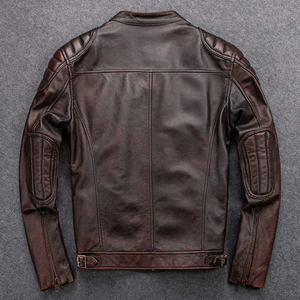 Chaqueta de cuero para hombre al por mayor-Cuero genuino-Tallas grandes disponibles-Edición limitada de calidad superior - Product Image 2