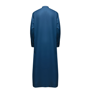 Abbigliamento islamico per adulti Jalabiyas Jubbah ricamato Ramadan Thobe abito tradizionale blu Navy per adulti-per Eid <span class=keywords><strong>Online</strong></span> disponibile - Product Image 2