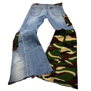 Nuevos pantalones vaqueros de 2 colores de alta calidad, pantalones vaqueros acampanados transpirables personalizados, pantalones vaqueros informales cómodos de primera calidad con logotipo de diseño personalizado - Product Image 3