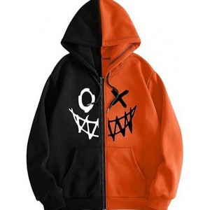 Dropshipping Proveedores de ropa personalizada High Street Cardigan Little Devil 3D Chaqueta con capucha y cremallera Sudadera de invierno - Product Image 4