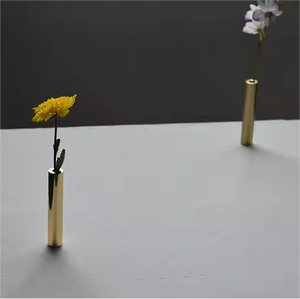 Gold Metal <b>Vase</b> <b>Small</b> Flower Elegant Solid Brass Mini <b>Vase</b> Decorative for Home Wedding Table <b>Vase</b> by decor Impex - Product Image 6