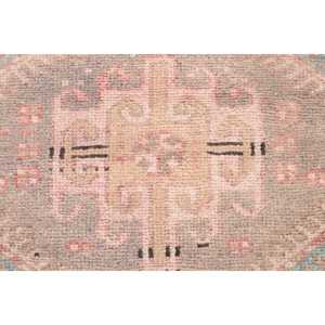 3.1x8.7 ft <b>Runner</b> Turkish <b>Rug</b>, Pink Southwestern Vintage <b>Rug</b> - Product Image 5
