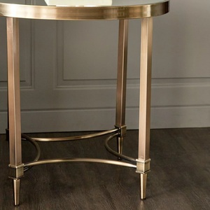Meilleure vente Tables d'appoint carrées de luxe légères de style moderne Table de chevet simple avec coins cousus Tables de loisirs - Product Image 4