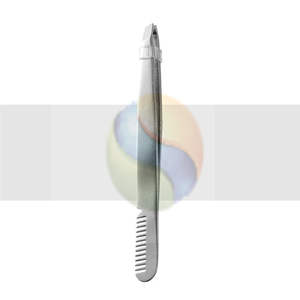 Pince à épiler pour sourcils avec peigne, double usage, en acier inoxydable, brosse pour l'épilation, beauté du visage, pince à épiler en métal inclinée pour les cils - Product Image 3
