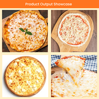 Nouvelle ligne à pizza multifonctionnelle entièrement automatique Bakenati, en acier inoxydable 304, gaz/électrique, écran tactile programmable, grande capacité