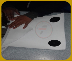 Tablier en cuir personnalisable pour hommes, ruban brodé, tissu blanc uni, fond de teint, broderie à l'aiguille - Product Image 6