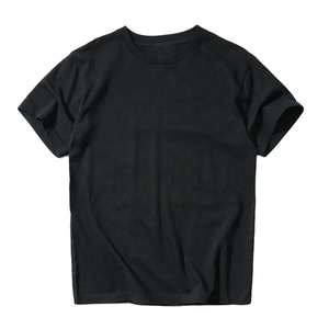 Mode haute qualité 250g 100% coton Super poids T-shirt décontracté à manches courtes pour hommes - Product Image 3