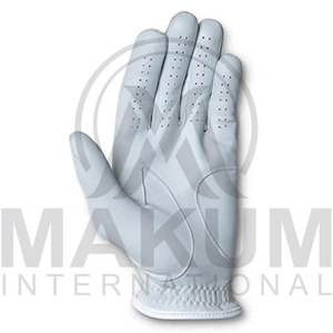 Gants de golf en cuir perforé blancs, antidérapants, à séchage rapide, respirants, pour hommes, femmes et jeunes sportifs - Product Image 4