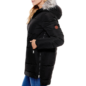Chaqueta Parka con Capucha y Cuello de Piel Sintética para Mujer, Chaqueta Acolchada de Invierno para Mujer, Chaqueta con Capucha para Mujer, Precio al por Mayor - Product Image 3