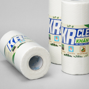 Krclean-Paños de limpieza desechables, toallitas superabsorbentes de cocina para platos, mesas, círculo blanco sostenible, 100 hojas - Product Image 3