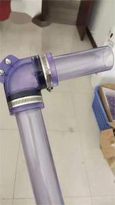 Điều kiện khó khăn rõ ràng PVC vệ sinh ống nối nhanh chóng kết nối Công Đoàn khớp nối phụ kiện chống ăn mòn kháng hóa chất - Product Image 4