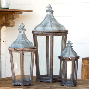 Vintage Style Metal Candle Holder Indoor <b>Outdoor</b> Decorative <b>Hanging</b> <b>Lantern</b> with LED Light for Home Events Parities Weddings - Product Image 4
