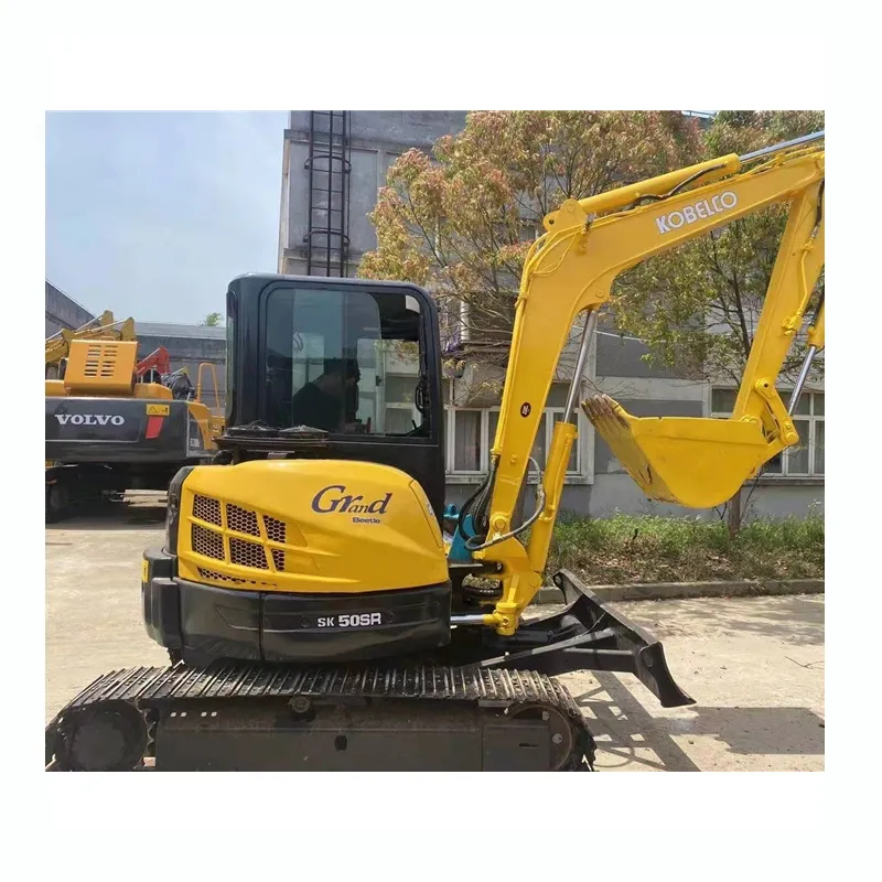 Tweedehands Gesloten Cabine Mini Gebruikte Kobelco 5 Ton Sk50 Sk50sr Sk50sr-3 Sk50sr-5 Graafmachine Digger Met Goedkope Prijs