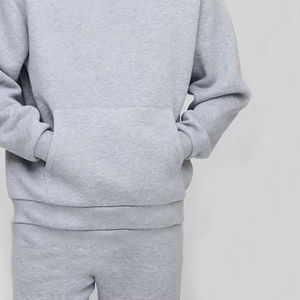 Survêtement d'hiver élégant pour homme, streetwear, à capuche, uni, 100% coton, respirant, logo personnalisé, service OEM à bas prix - Product Image 6