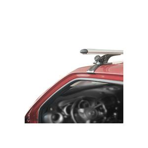 Fiat - Tofaş Linea 2007-2020 tipo senza scanalature montante intermedio barra da tetto portapacchi connessione piedini-Set grigio - Product Image 5