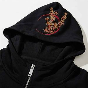 <b>men</b> zipper <b>hoodie</b> casual <b>fleece</b> cotton zip up <b>hoodie</b> oversized stylish fashion streetwear lightweight warm unisex <b>hoodie</b> - Product Image 3